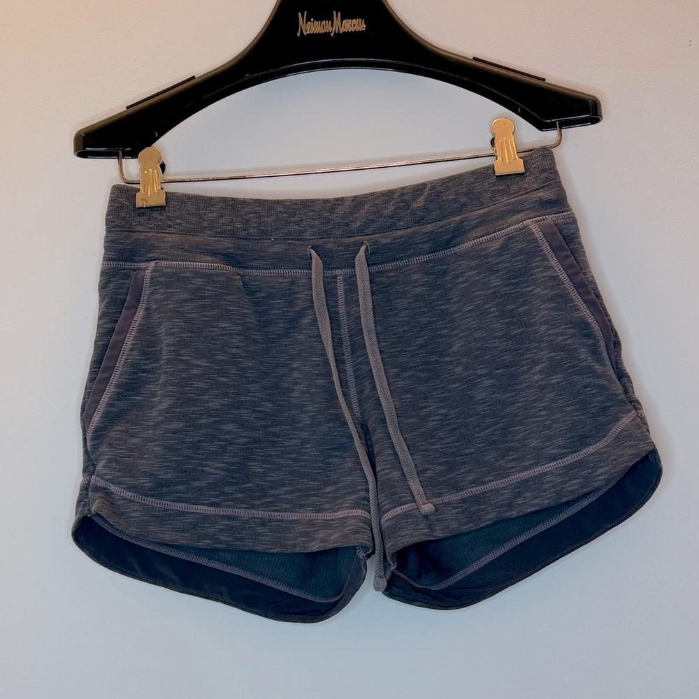 Athleta Trekki Blue-Gray Athletic Shorts for Active Comfort